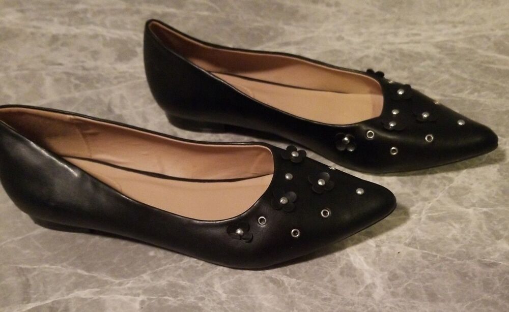 Black flats size 10 great condition